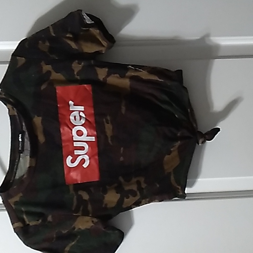 Army crop top